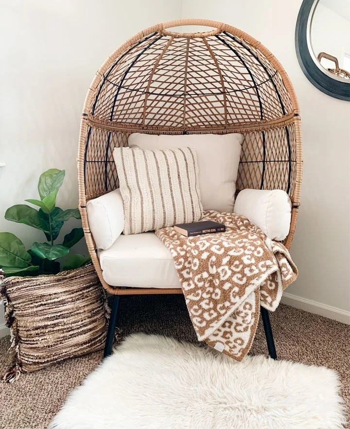 Rattan Retreat: A Cozy Boho Hideaway