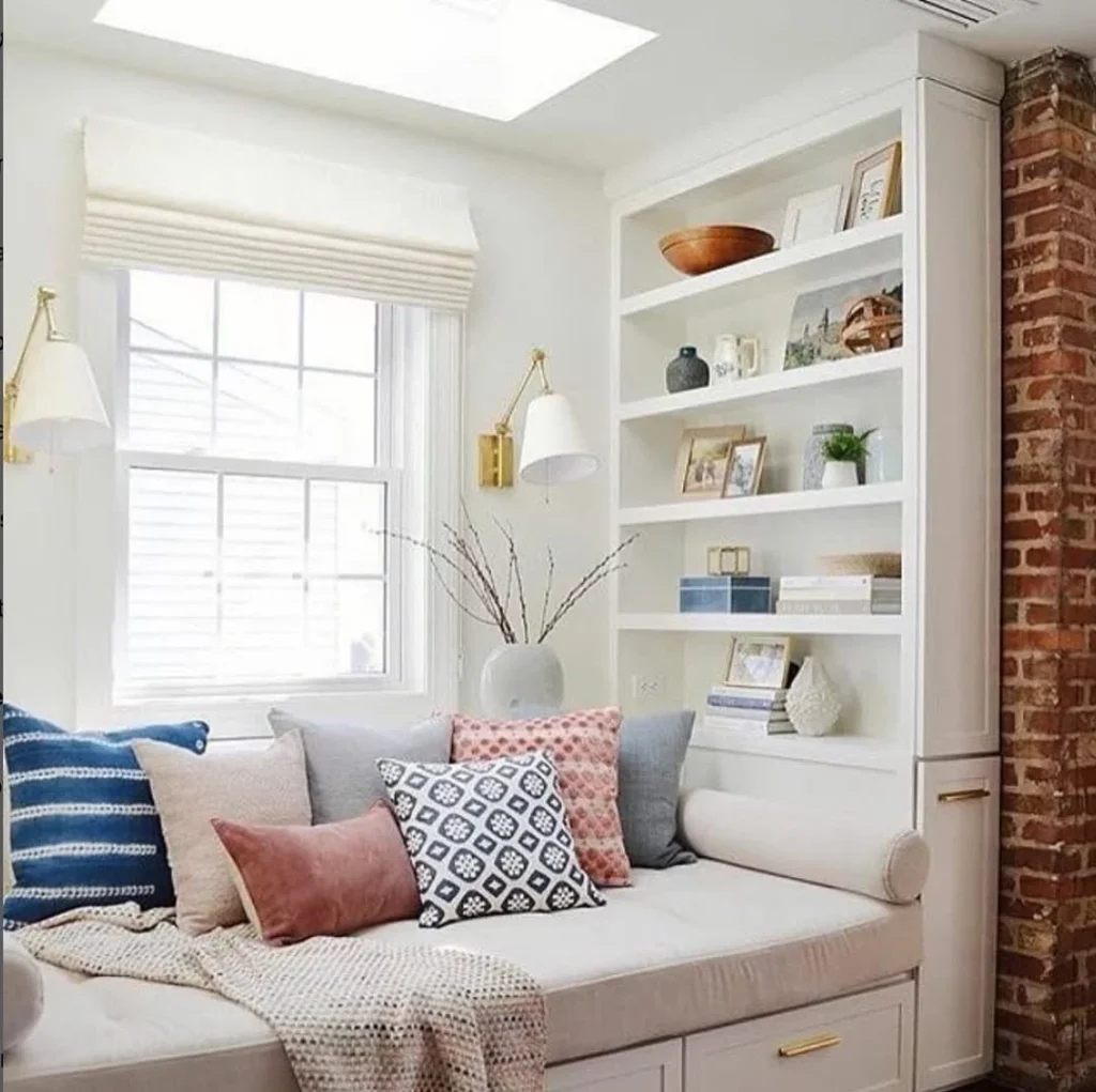 Cozy Elegance A Sunlit Window Reading Nook