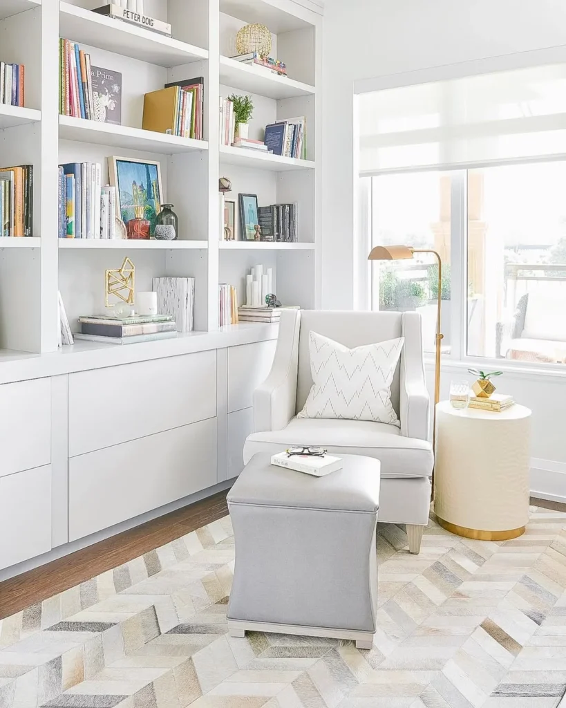 Bright and Modern A Light-Filled Reading Corner