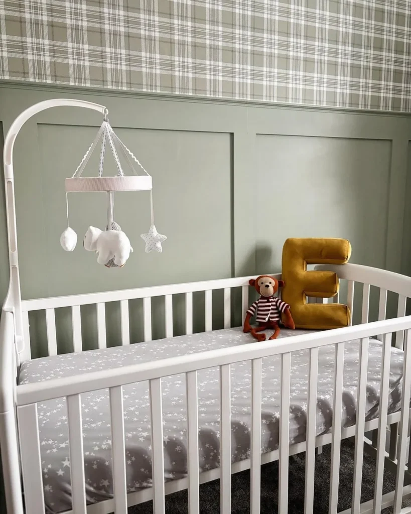 Plaid Perfection for a Classic Nursery Touch