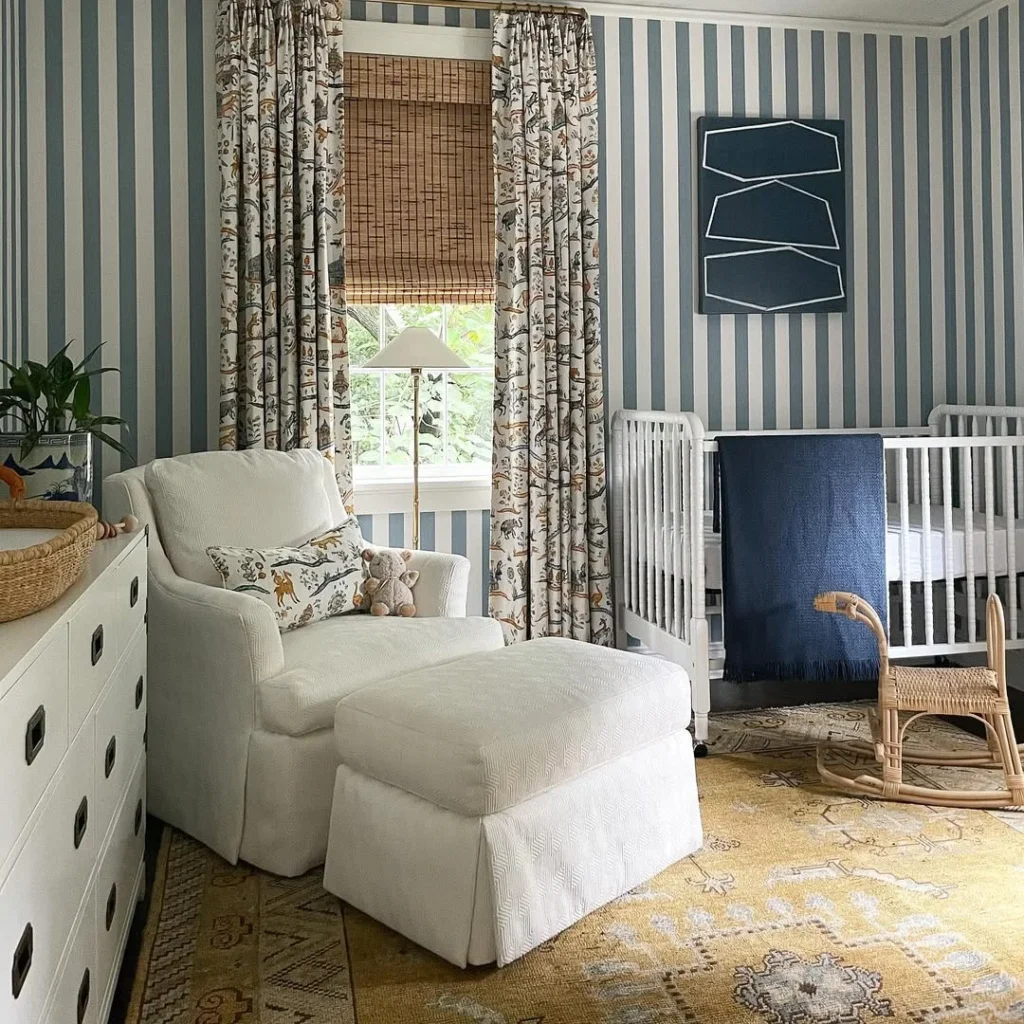 Classic Stripes for a Timeless Twin Nursery