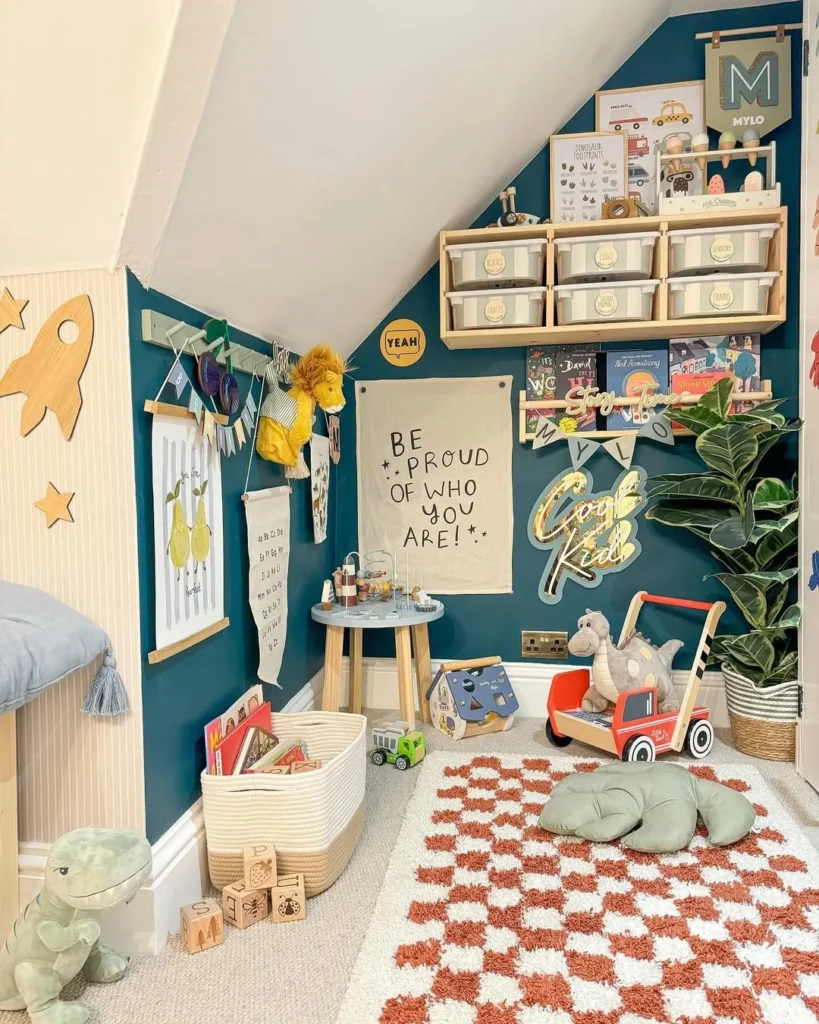 6.Playful and Inspirational Reading Nook