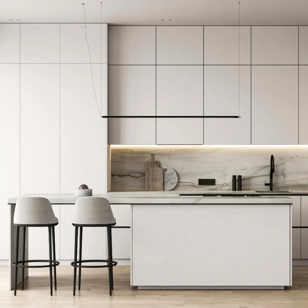 1.Refined Minimalism with a Designer Edge
