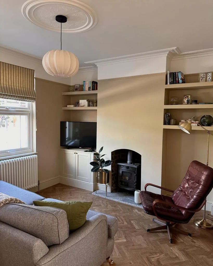 13.Vintage Comfort with a Contemporary Twist