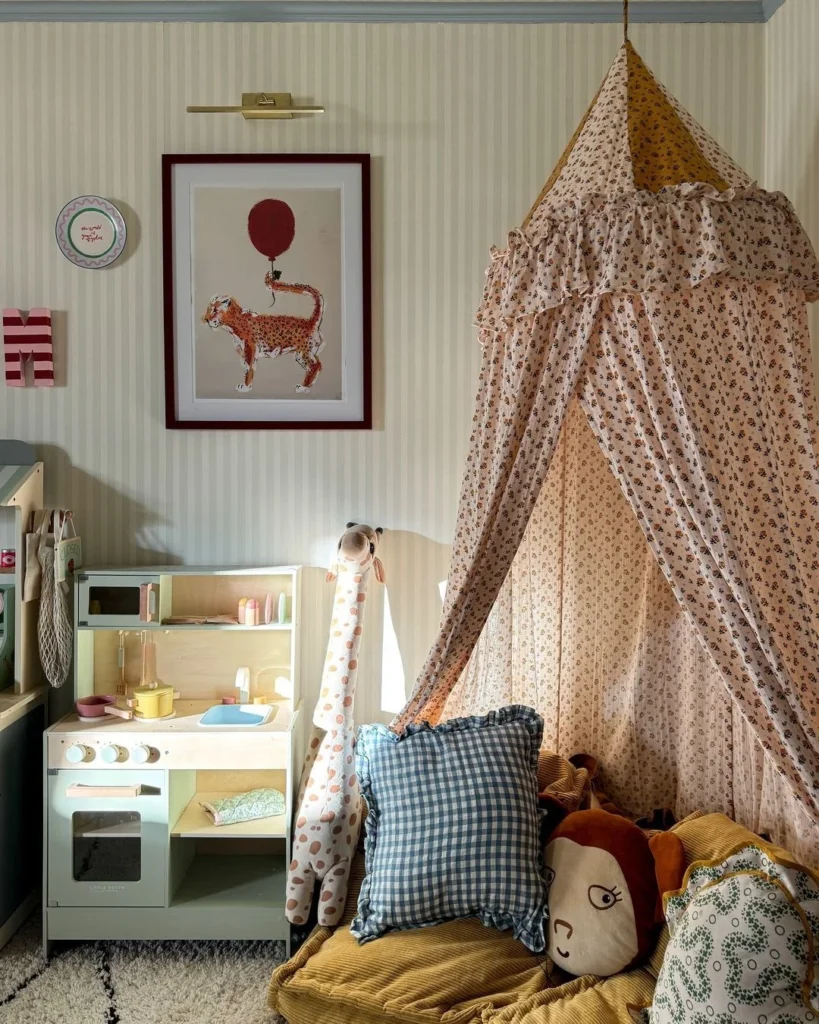 8.Whimsical Canopy Nook with Playful Accents