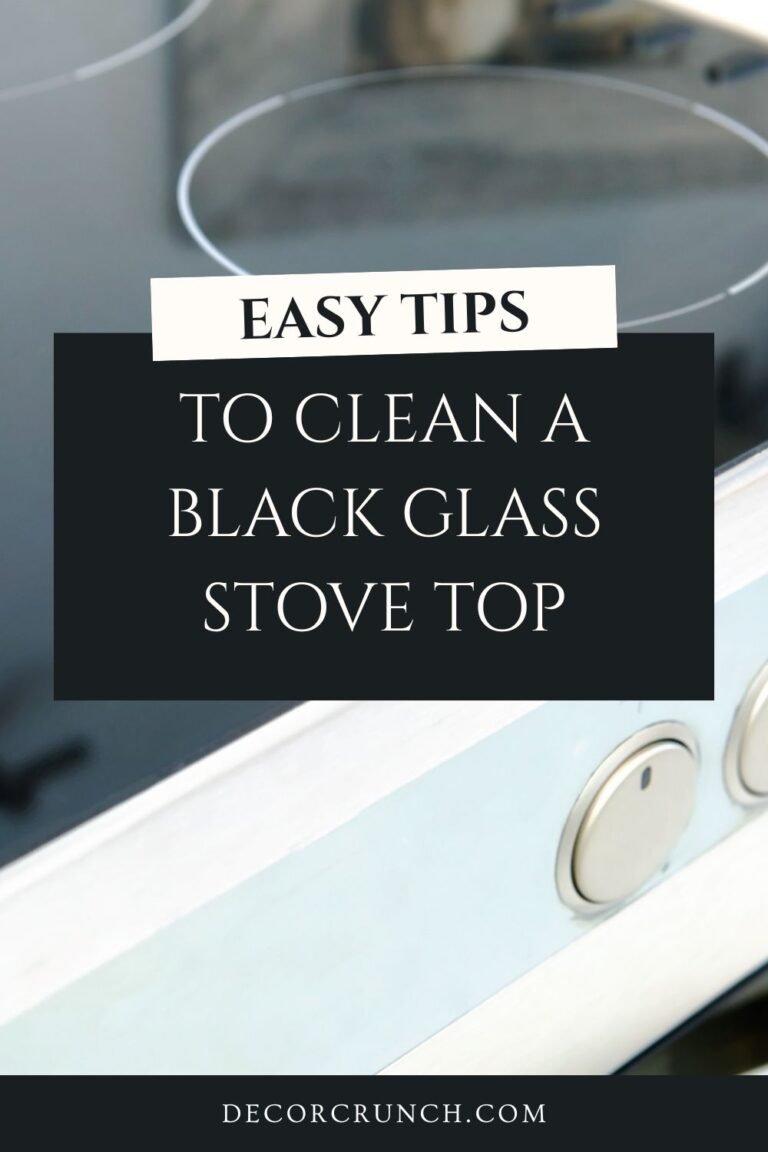 How To Clean a Black Glass Stove Top