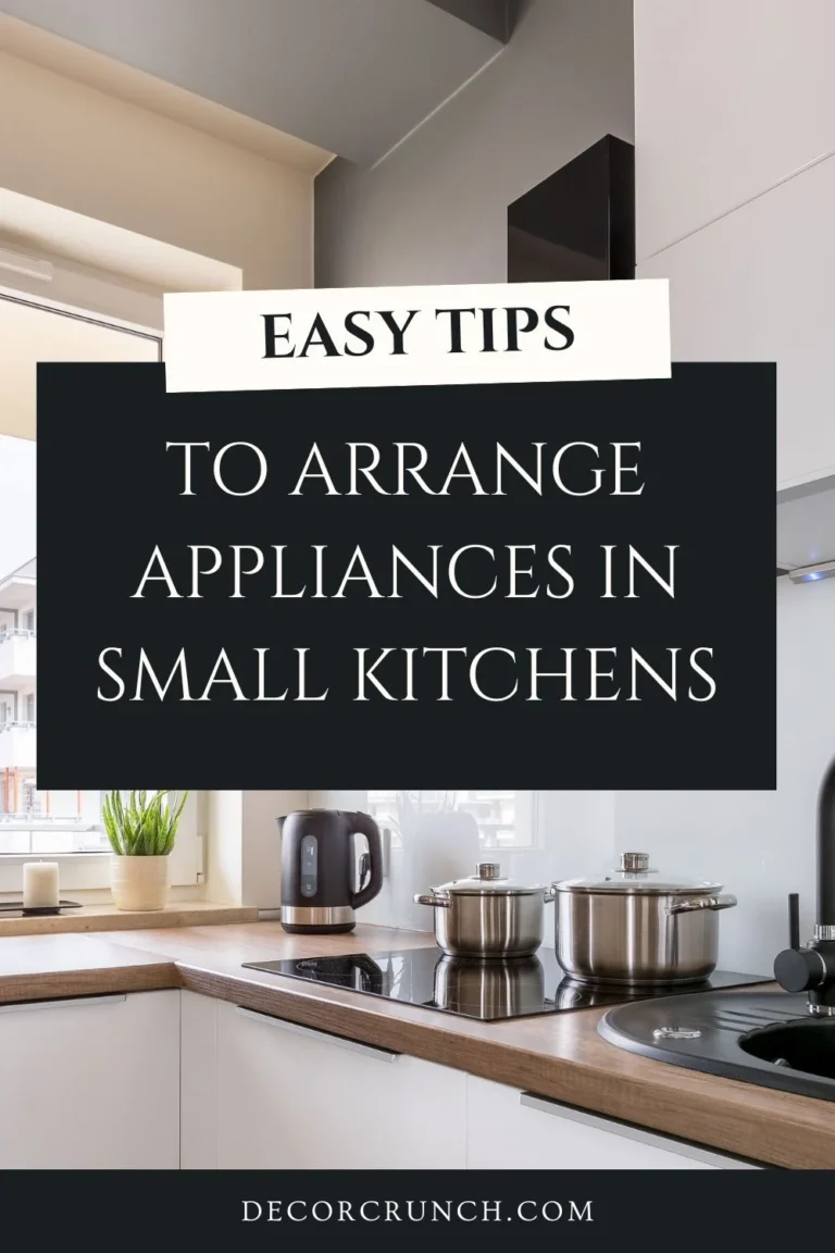 How To Arrange Appliances In Small Kitchens: Smart Tips for a Functional & Stylish Space